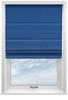 Ascot, Blue - Twist&Fit Roman Blind